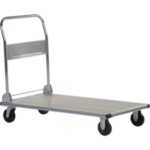 Vestil Aluminum Folding Handle Platform Truck - 600-Lb 48 L x 24 W